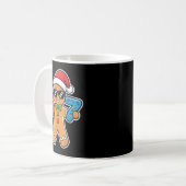 Six Seven Gingerbread 67 Funny Christmas Boys Kids Kaffeetasse (Vorderseite Links)
