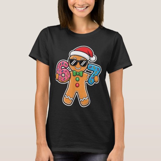 Six Seven Gingerbread 67 Funny Christmas Boys Kids T-Shirt (Vorderseite)