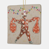 Six Seven Granny In Pajamas Christmas  Keramikornament (Links)