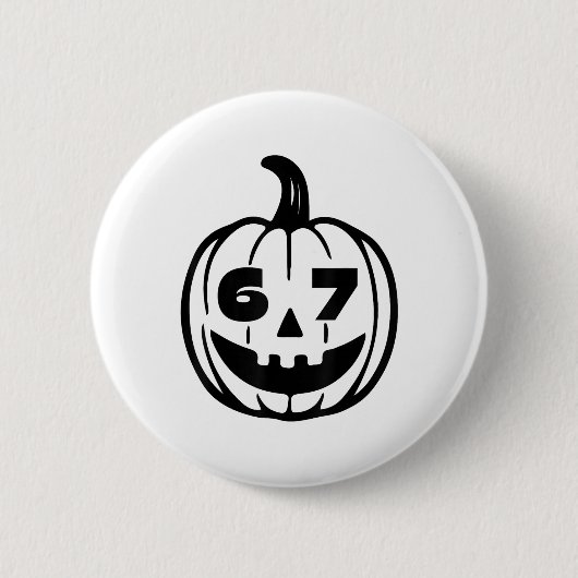 Six Seven Halloween Costume For Students Teachers  Button (Vorderseite)