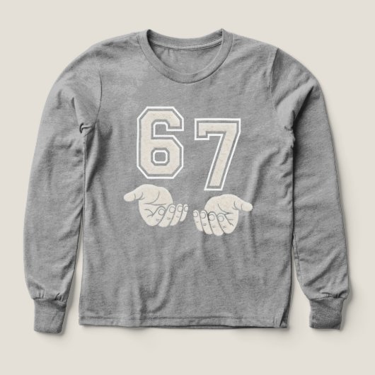 Six Seven hand gesture Viral Internet Meme (Design Vorderseite)