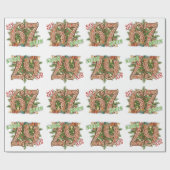 Six Seven Holiday, Green & Red  Geschenkpapier (Flach)
