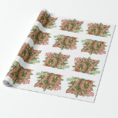 Six Seven Holiday, Grün & Rot Geschenkpapier (Ungerollt)