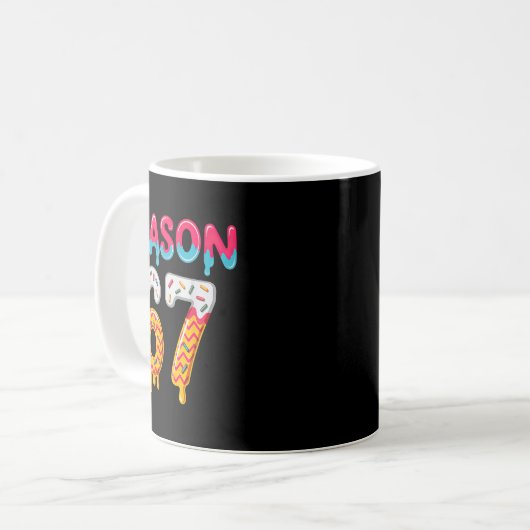 Six Seven Ice Cream Drip 67 Mason Meme  Kaffeetasse (Vorderseite Links)