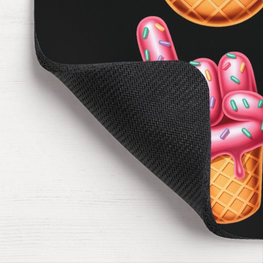 Six Seven Ice Cream Drip 67 Mousepad (Ecke)