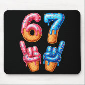 Six Seven Ice Cream Drip 67 Mousepad (Vorne)