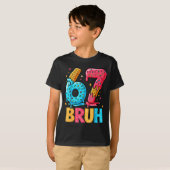 Six Seven Ice Cream Drip Cool Meme 67 Bruh Funny N T-Shirt (Vorne ganz)