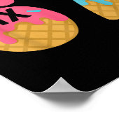 Six Seven Ice Cream Drip Cool Meme 67 Funny Drippi Poster (Ecke)
