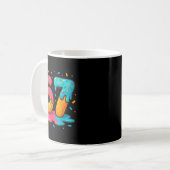Six Seven Ice Cream Drip Cool Meme 67 Funny Number Kaffeetasse (Vorderseite Links)