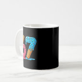 Six Seven Ice Cream Drip Cool Meme 67 Funny Number Kaffeetasse (Vorderseite Links)