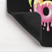 Six Seven Ice Cream Drip Cool Meme 67 Funny Number Mousepad (Ecke)