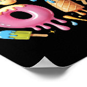 Six Seven Ice Cream Drip Cool Meme 67 Funny Number Poster (Ecke)