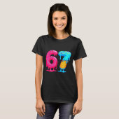 Six Seven Ice Cream Drip Cool Meme 67 Funny Number T-Shirt (Vorne ganz)