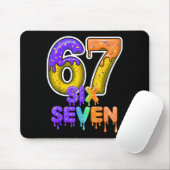Six Seven Ice Cream Drip Gen Alpha Slang 6 7 Meme  Mousepad (Mit Mouse)