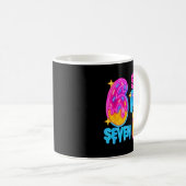 Six Seven Ice Cream Drip Meme 67 Funny Gen Alpha S Kaffeetasse (VorderseiteRechts)