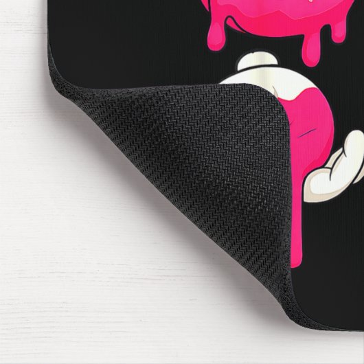 Six Seven Ice Cream Drip Meme 67 Funny Gen Alpha S Mousepad (Ecke)