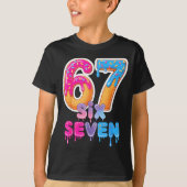 Six Seven Ice Cream Drip Meme T-Shirt (Vorderseite)