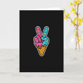 Six Seven Ice Cream Drip Sport 67 Cool Meme  Karte (Gelbe Blume)