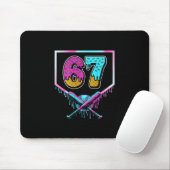 Six Seven Ice Cream Drip Sport 67 Fun Mason Meme ( Mousepad (Mit Mouse)