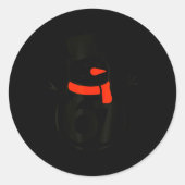 Six Seven Kids 67 Boys Girls 6 7 Christmas Snowman Runder Aufkleber (Vorderseite)