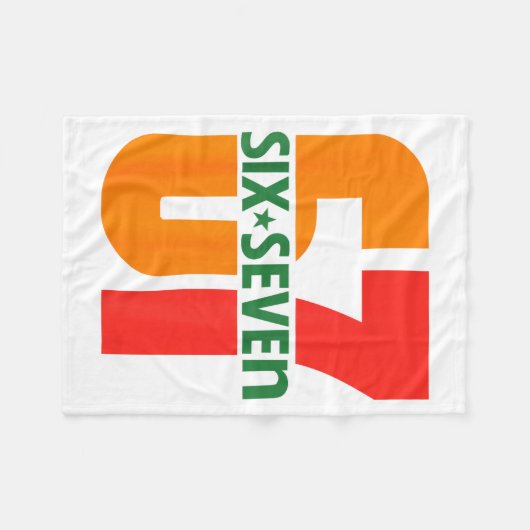 Six Seven Kids 67 Boys Girls Teens Teachers 6 7 Te Fleecedecke (Vorderseite (Horizontal))