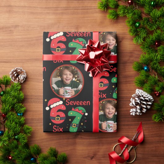“Six Seven” Kids Birthday Wrapping Paper Geschenkpapier (Feiertagsgeschenk)