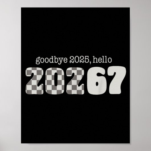 Six Seven Kids New Years Goodbye 2026 Hello 67 Num Poster (Vorne)