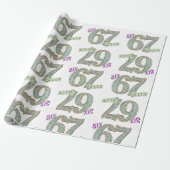 Six Seven, Konfetti Geburtstag Geschenkpapier (Ungerollt)