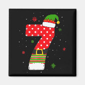 Six Seven Matching 67 Christmas Elf Hat Meme Gen A Magnet (Vorne)