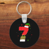 Six Seven Matching 67 Christmas Elf Hat Meme Gen A Schlüsselanhänger (Vorderseite)