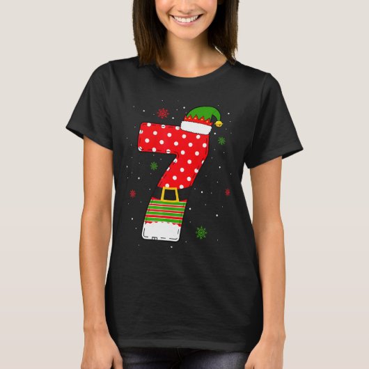 Six Seven Matching 67 Christmas Elf Hat Meme Gen A T-Shirt (Vorderseite)