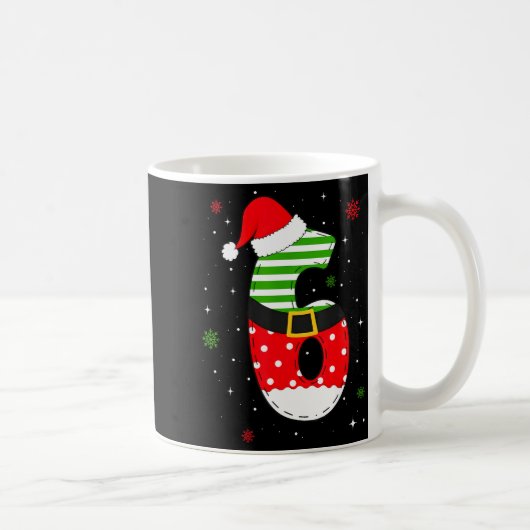 Six Seven Matching 67 Christmas Santa Hat Meme Gen Kaffeetasse (Rechts)