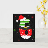 Six Seven Matching 67 Christmas Santa Hat Meme Gen Karte (Gelbe Blume)