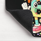 Six seven meme 67 brainrot funny easter bunny men mousepad (Ecke)