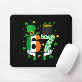 Six Seven Meme 67 St Patricks Day Shamrocks Männer Mousepad (Mit Mouse)