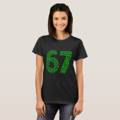 Six Seven Meme 67 St Patrick's Day Shamrocks Men W T-Shirt (Vorne ganz)