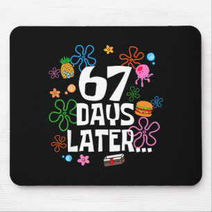 Six Seven Meme 67 Tage Schule Später Lustig Lehram Mousepad