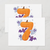 Six Seven Meme 6 7 Halloween Kostümcouch Einladung (Vorne/Hinten)