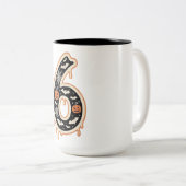 Six Seven Meme 6 7 Halloween Kostümcouch Zweifarbige Tasse (VorderseiteRechts)