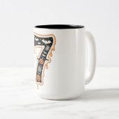 Six Seven Meme 6 7 Halloween Kostümcouch Zweifarbige Tasse (VorderseiteRechts)