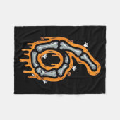 Six Seven Meme 6 7 Skeleton Halloween Costume Coup Fleecedecke (Vorderseite (Horizontal))