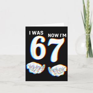 Six Seven Meme 7 Jahr altes Geburtstags-Shirt war  Karte
