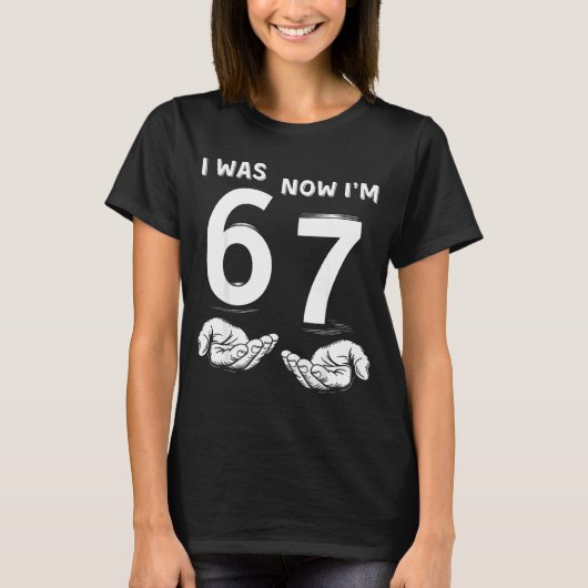 Six Seven Meme 7 Year Old Birthday Shirt Was 6 Now (Vorderseite)