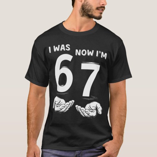 Six Seven Meme 7 Year Old Birthday Shirt Was 6 Now (Vorderseite)