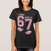 Six Seven Meme 7 Year Old Birthday Shirt Was 6 Now (Vorderseite)