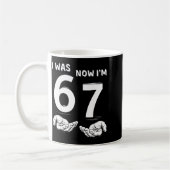 Six Seven Meme 7 Year Old Birthday Shirt Was 6 Now Kaffeetasse (Links)
