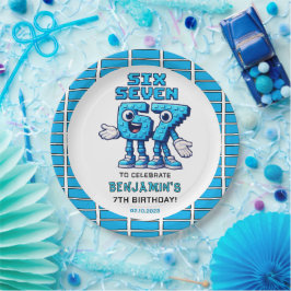 Six Seven Meme 7th Birthday | Funny Trendy Pappteller