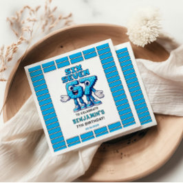 Six Seven Meme 7th Birthday | Funny Trendy Serviette