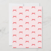 Six Seven Meme 7th Kids Birthday Handdrawn bow Einladung (Rückseite)