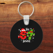 Six Seven Meme Christmas 67 Xmas Schlüsselanhänger (Vorderseite)
